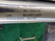 میله گرد زیرکونیوم آهنگری ASTM B550 R60705